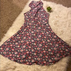 Free People gray floral dress